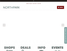 Tablet Screenshot of northparkmall.com